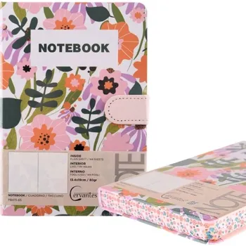 Zápisník Zápisník MP Květy čistý,vnitřní potisk, 144l