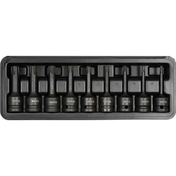 Sada rázových ribe klíčů, 9 ks. YT10681 YATO