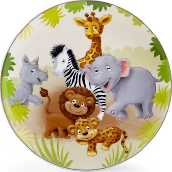 Talíř Dětský porcelán Afrika Mělký talíř