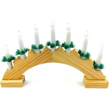 Senzanakupy oblouk přírodní, 7 žárovek - na baterie