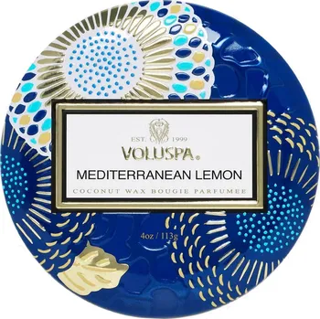 Svíčka Voluspa – Vonná svíčka v plechovce Mediterranean Lemon, Malá