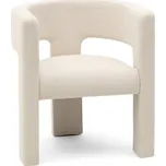 Světle béžové designové křeslo ALPAH LOOP Loop 01