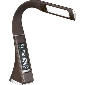 Lampička Brilagi LED Stmívatelná stolní lampa s displejem Pelle LED/7W/230V hnědá