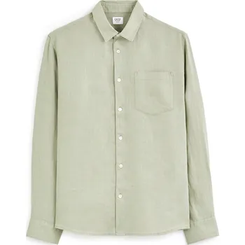 Pánská košile Celio Lněná košile Daflix 1144029 Zelená S