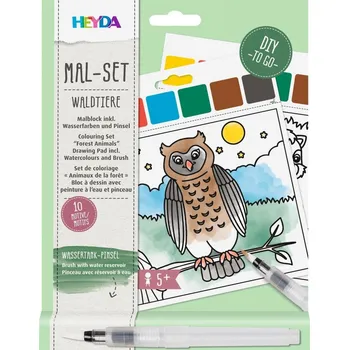 omalovánky HEYDA 10 omalovánek - zvířátka z lesa
