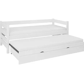 Postel GABI Postel For 2 Plus, Postel s přistýlkou Bílý nátěr