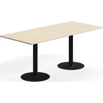 Jídelní stůl Stůl ALVA, 1800x800x720 mm, vysokotlaký laminát, černá/bříza