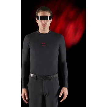 Pánské tričko EQUESTRO Triko Base Layer RiderTech Equestro, s dlouhým rukávem, pánské, černé S