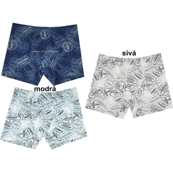 Chlapecké spodní prádlo EVONA Chlapecké boxerky Boxer-det-5V Barva: Modrá, Velikost: 164