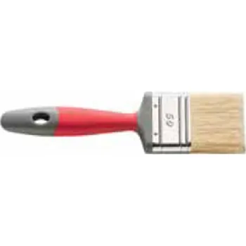 Malířský štětec FAS-BRU R 35/14 červený plochý malířský štětec, pro nátěry s vodou ředitelnými barvami, olejovými barvami a laky