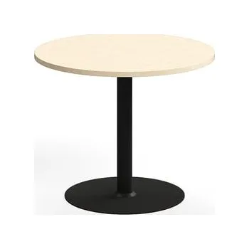 Jídelní stůl Stůl VERTICUS, Ø900x720 mm, bříza/černá