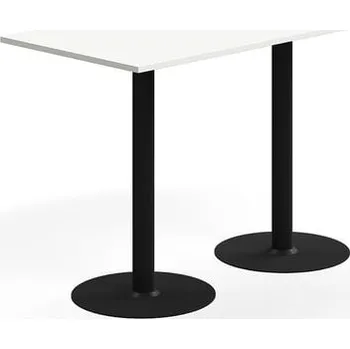 Jídelní stůl Barový stůl ALVA, 1400x700x900 mm, vysokotlaký laminát, černá/bílá