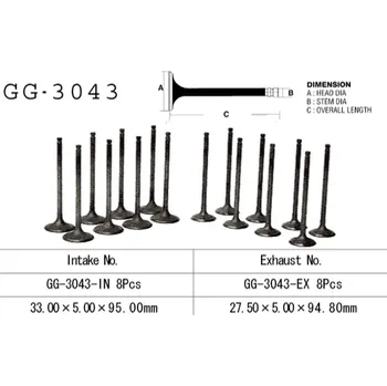 Rozvod motoru VESRAH sací ventil SUZUKI GSXR 1300HAYABUSA 99-07 (12911-24F00) (1 kus) vyrobeno v Japonsku (VESRAH sací ventil SUZUKI GSXR 1300HAYABUSA 99-07 (12911-24F00) (1 kus) vyrobeno v Japonsku)