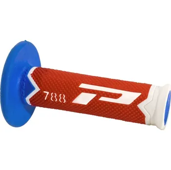 Osvětlení pro motocykl PROGRIP řazení (gripy) PG788 OFF ROAD (22+25mm, délka 115mm) barva bílá/červená/světlý světle modrý (trojsměs) (788-256) (PG788/24) (PROGRIP řazení (gripy) PG788 OFF ROAD (22+25mm, délka 115mm) barva bílá/červená/světlý světle modrý (trojsměs) (788-256))
