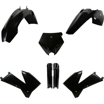 POLISPORT kompletní sada plastů (FULL KIT) KTM SX 05-06; XC/XC-F 06-07 v sadě kryty tlumičů (8399000001) barva černá (POLISPORT kompletní sada plastů (FULL KIT) KTM SX 05-06; XC/XC-F 06-07 v sadě kryty tlumičů (8399000001) barva černá)