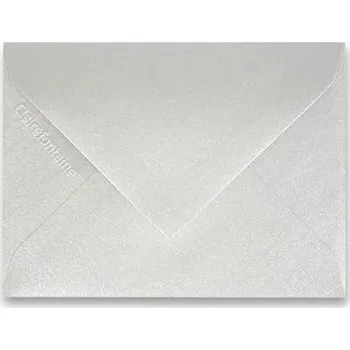 Obálka Obálka CF - 100x75mm, stříbrná 120g (20ks)