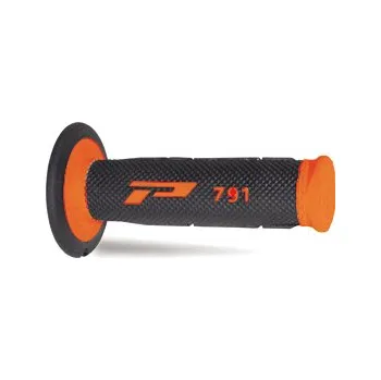 Řazení (gripy) PRO GRIP PA079100AF02 (PROGRIP řazení (gripy) PG791 OFF ROAD (22+25mm, délka 115mm) barva oranžová fluorescenční/černá (dvousložkový) (791-296))