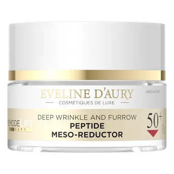 Pleťový krém Eveline Cosmetics D'Aury peptidový mezo-reduktor hlubokých vrásek a rýh 50+, 50 ml