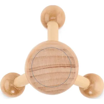 Masážní přístroj Ruční masážní dřevěná pomůcka 5 TOP, 35x35mm Tamponový tisk, 3 barvy