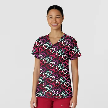 Dámská halenka WonderWink Halena ROSITA, propojené srdce Velikost XXXL