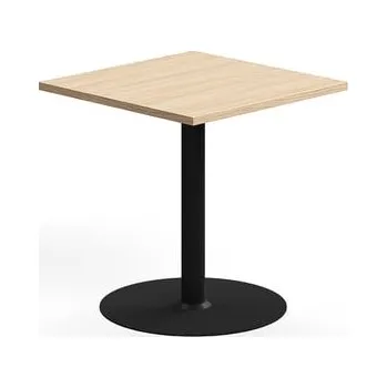 Jídelní stůl Stůl VERTICUS, 700x700x720 mm, dub/černá