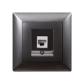 Elektrická zásuvka Zásuvka datová Visage Ambience kouřová