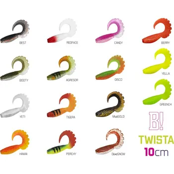 Umělá nástraha DuoPACK BOX Delphin TWISTA UVs / 6x 5ks - 10cm/BERRY