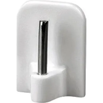 Nábytkové kování Háček QF8 vitrážní bílý KT05723