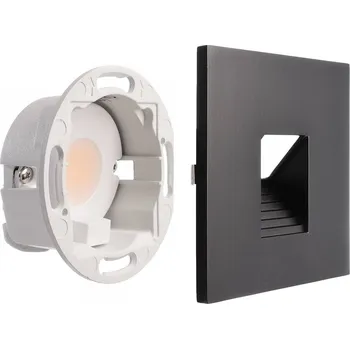 Lampička Deko-Light LED nástěnné svítidlo SET Alwaid černé 8 x 8 cm úroveň 2 700 K tmavě černá RAL 9005 1 x 4 W LED - Doprava zdarma