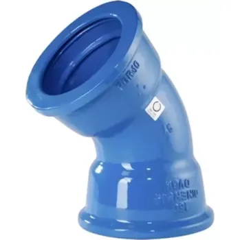 Kanalizační potrubí MMK DN 80/45° koleno hrdl. PN 10/40 epoxid