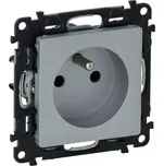 Legrand Valena Life zásuvka jednonásobná 2P+T s dětskou ochranou, hliník, 753380