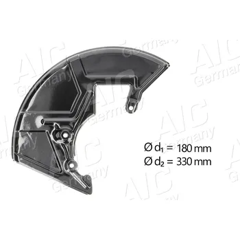 Brzdový kotouč Ochranný plech proti rozstřikování, brzdový kotouč A.I.C. 56148