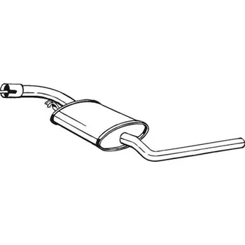 Výfukový systém Střední tlumič výfuku BOSAL 281-891
