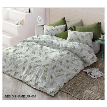 Povlečení Bavlněné povlečení Vrbové listy 140x200, 70x90 cm