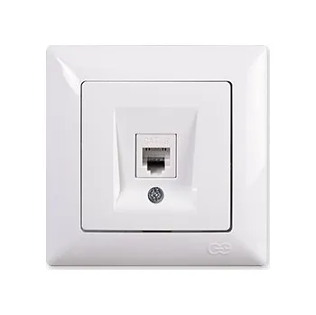 Elektrická zásuvka Zásuvka telefonní RJ11 Visage Simple bílá