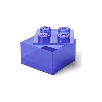 Stavebnice LEGO LEGO úložný box 4 s víkem - třpytivá fialová