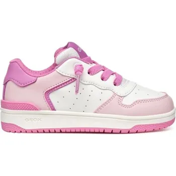 Dětská móda Dívčí tenisky Geox J WASHIBA D 31 Bílá, Růžová