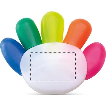 Zvýrazňovač Sada zvýrazňovačů 2000 BACK, 25x40mm Tamponový tisk, 3 barvy