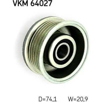 Vratná/vodicí kladka, klínový žebrový řemen SKF VKM 64027