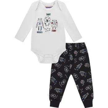 Kojenecký set - WINKIKI WNB 92697, bílá/ černá Barva: Bílá, Velikost: 74