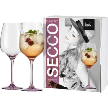 Sklenice Eisch SECCO FLAVOURED Sada 2 sklenic na Hugo růžové