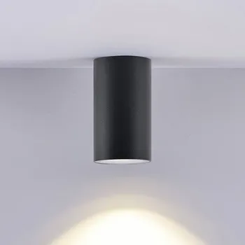 Lampička Deko-Light Svítidlo CAN, černé, IP44, Ø 6 cm, kov, GU10 černá 1 x 7,5 W LED - Doprava zdarma