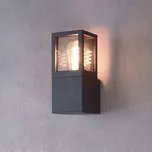 Deko-Light Venkovní nástěnné svítidlo Facado II, šedá/kouřově šedá, šířka 11 cm, IP65 tmavě šedá metalíza RAL 840-M, kouřově šedá 1 x 20 W - Doprava zdarma