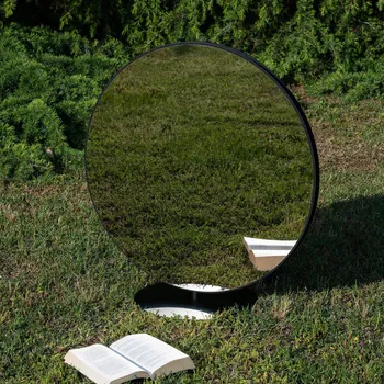 Lampička Artemide Se|eS LED stojací zrcadlo černá 73cm - Ø nohy 35 cm zrcadlená, černá LED celkem 30 W - Doprava zdarma