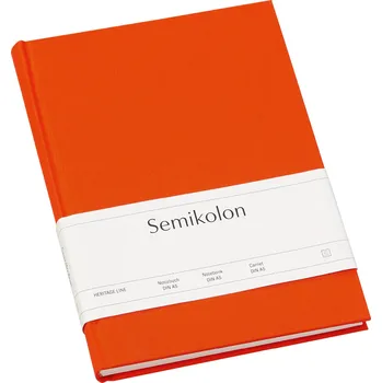 Diář Semikolon, Linkovaný zápisník Uni Classic A5 oranžový - Formadore