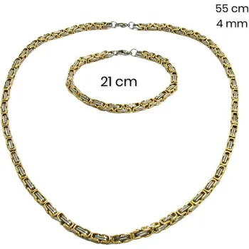 Souprava šperků Ocelový náhrdelník+náramek 23731800