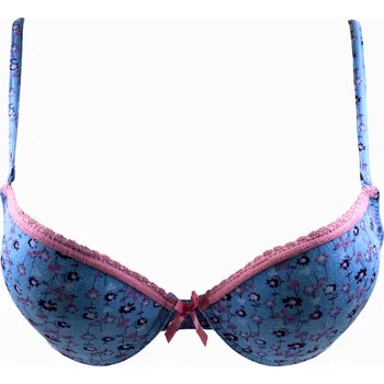 Podprsenka Dámská bavlněná podprsenka modrá 35683 Velikost: 80A