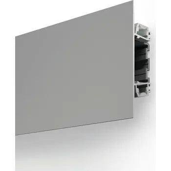 LED lišta LED hliníkový profil KLUŚ PLAKIN-DUO stříbrná anoda 1m