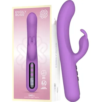 Vibrátor Engily Ross Swell - akumulátorový vibrátor s klitorálním ramenem (fialový)