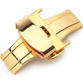 Zlatá motýlková spona Ricardo na hodinky - 18 mm